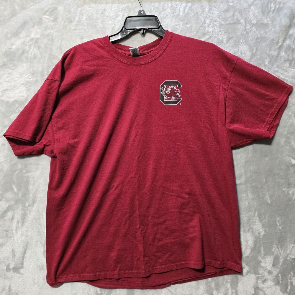 USC South Carolina Gamecocks T Shirt XXL Burgundy Go Cocks Graphic Print